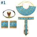Halloween Costumes Ancient Pharaoh Egypt King Egyptian Cleopatra Queen Costume Accessories Priest Cosplay Clothing for Men Wome