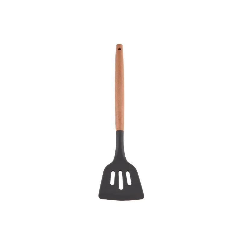Silicone Turners Gadgets Spatula Egg Fish Frying Pan Scoop Fried Shovel Slotted Turners Kitchen Tools Cooking Utensils Kitchen a