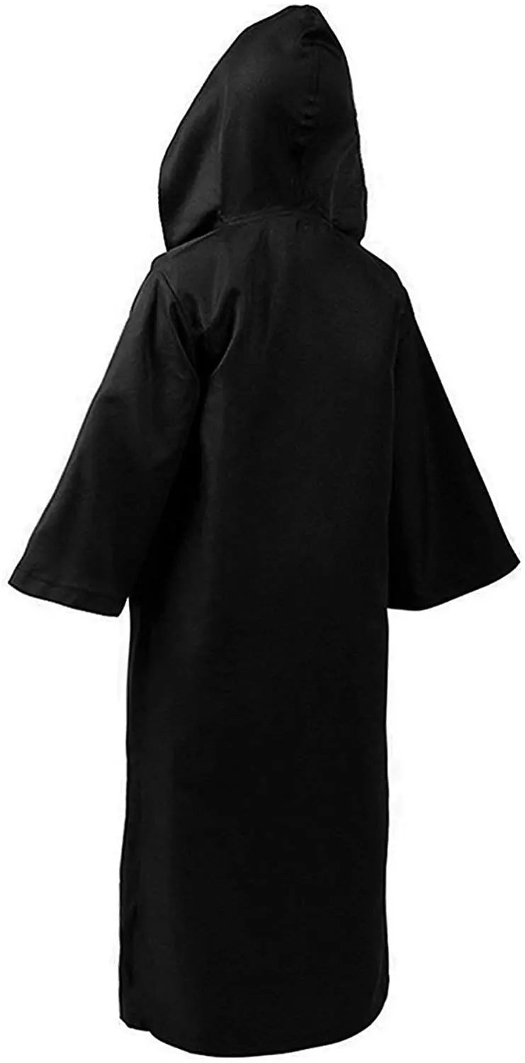 Halloween Festival Costumes Solid Long Robe Cosplay Costumes Abayas Hooded Punk Style Cloak Medieval Gothic Cape Novelty