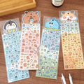 4 Sheets Stickers Cute Animal Handbooks Decorative Stickers Cute Fun Stickers