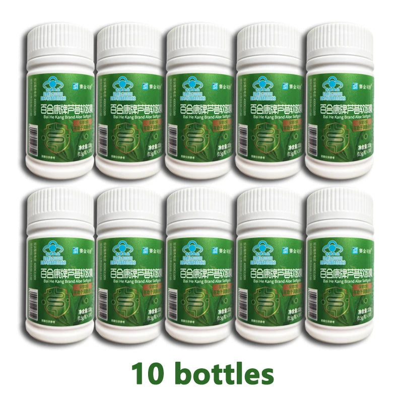 Constipation adjust Relief Improve Gut Non-laxative Aloe Vera Capsules TO KEEP SKIN HEALTHY CFDA Approved Non-GMO