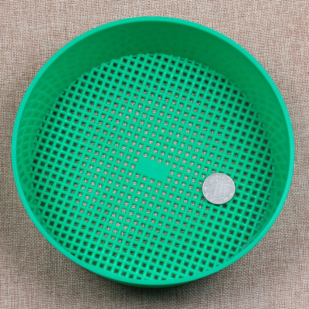 Garden Soil Filter Home Garden Tool Plastic Garden Sieve Sifting Tool Fine Mesh Soil Sieve For Soil Stone Mesh Gardening