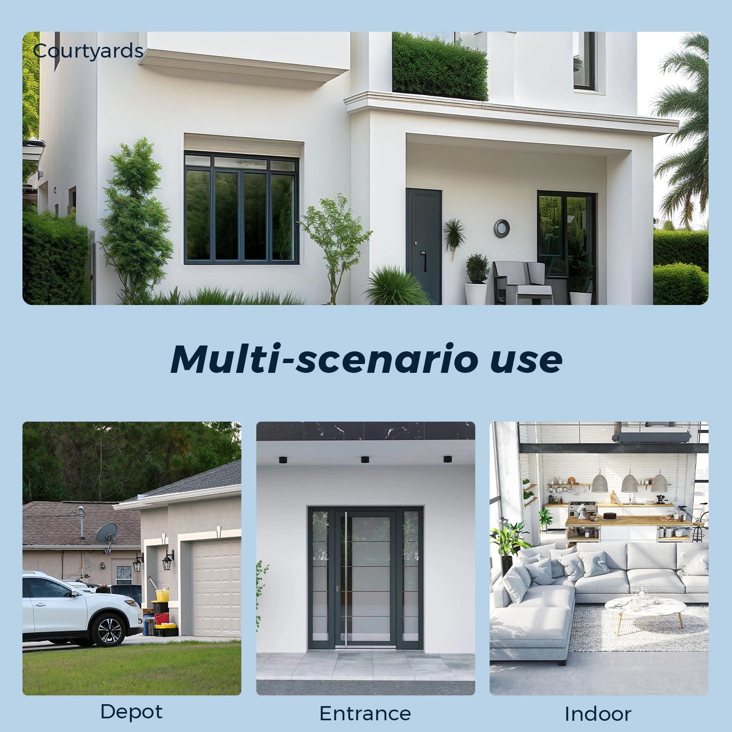 15MP HD Three Lens PTZ IP Camera Outdoor Three Screen WiFi Security Camera Auto Tracking 4K Dual Lens Wirelss CCTV Camera O-KAM