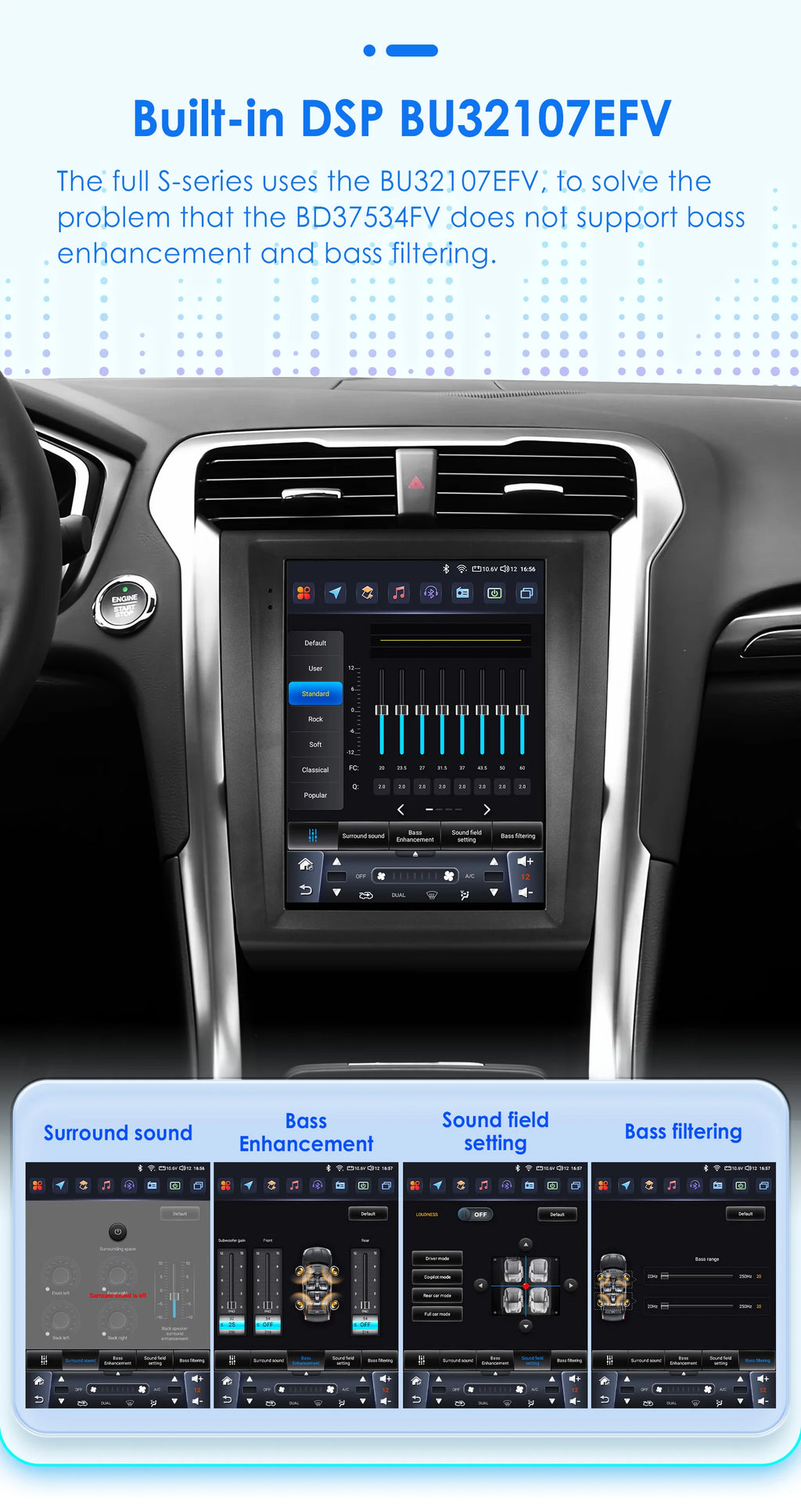9.7"Carplay Android Auto Car radio for Ford Fusion Mondeo mk5 2013-2019 multimedia car intelligent systems GPS navi Screen Audio
