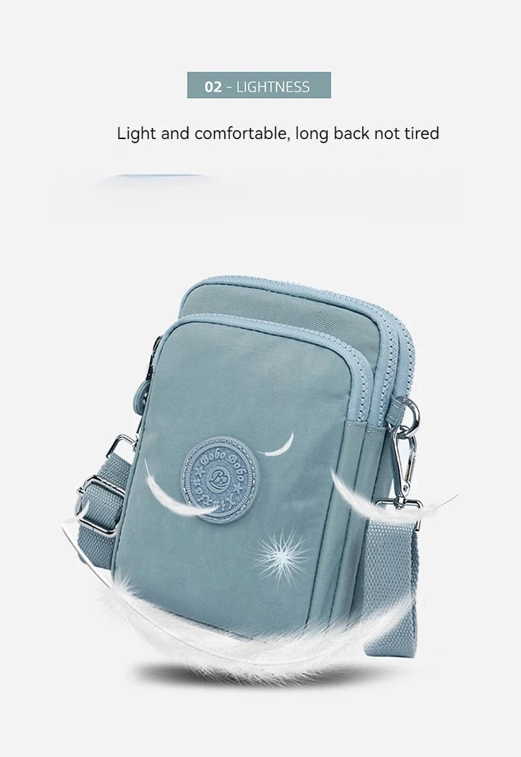 Rilibegan Nylon Cloth Bag 2024 New Women's Shoulder Bag Casual Diagonal Straddle Bag Lightweight Phone Bag