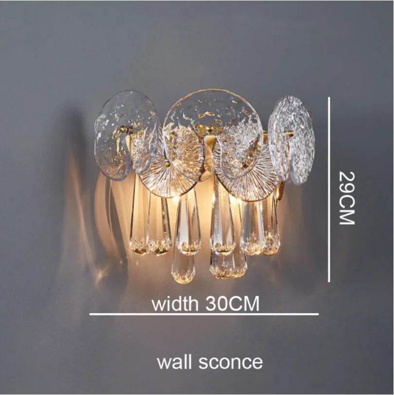 Nordic Luxury Living Room Lotus Pendant Lamp 2024 Modern Crystal Chandeliers Bedroom Restaurant Hotel Home Decor Lustre Fixtures