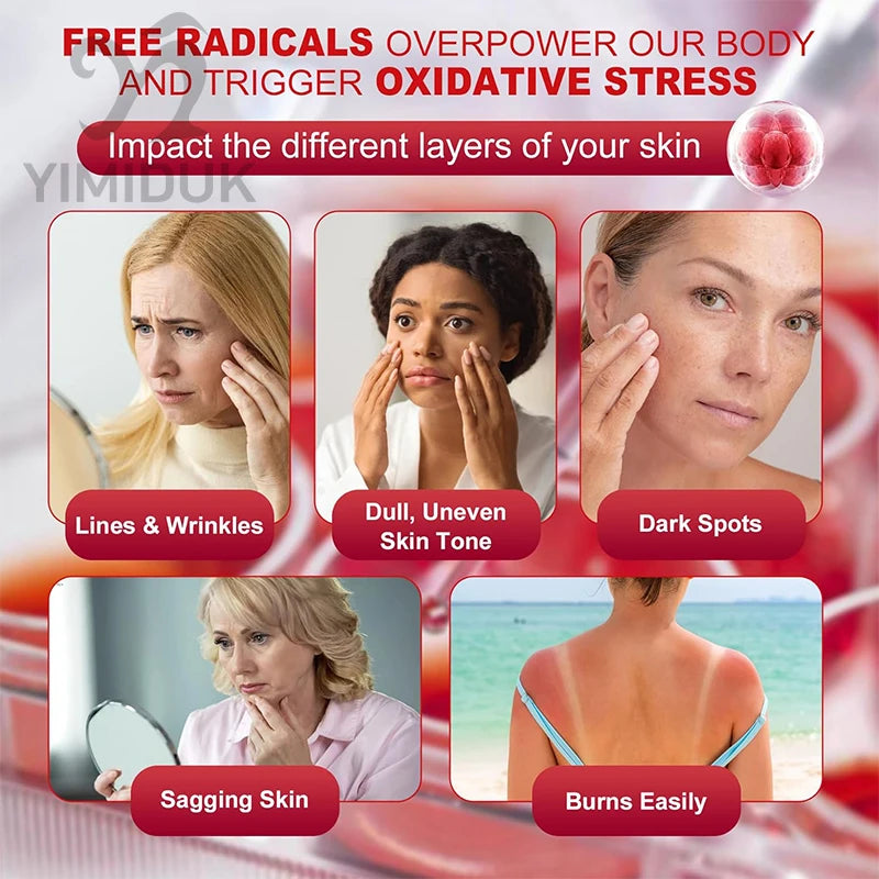 Astaxanthin 24 Mg Capsules, with Grape Seed Oil & Ashwagandha Root Extract, for Healthy Vision, Boosts lmmunity, Radiant Skin