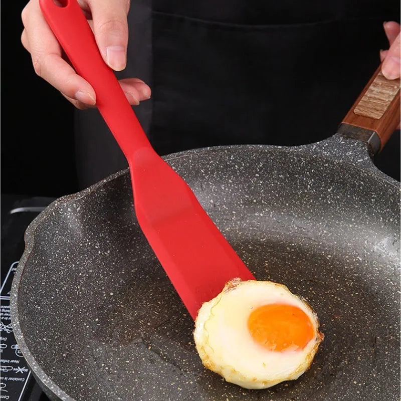 Silicone Frying Shovel High Heat Resistant Kitchen Tools Non-Stick Pancake Fried Egg Transfer Shovel Cooking Leakage Spatula