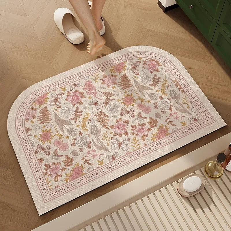 Bathroom Mat Toilet Entrance Doormat Bath Rug Non-slip Carpet  Absorbent Foot Mats for Floor Anti-slip Area Rugs Home Decor