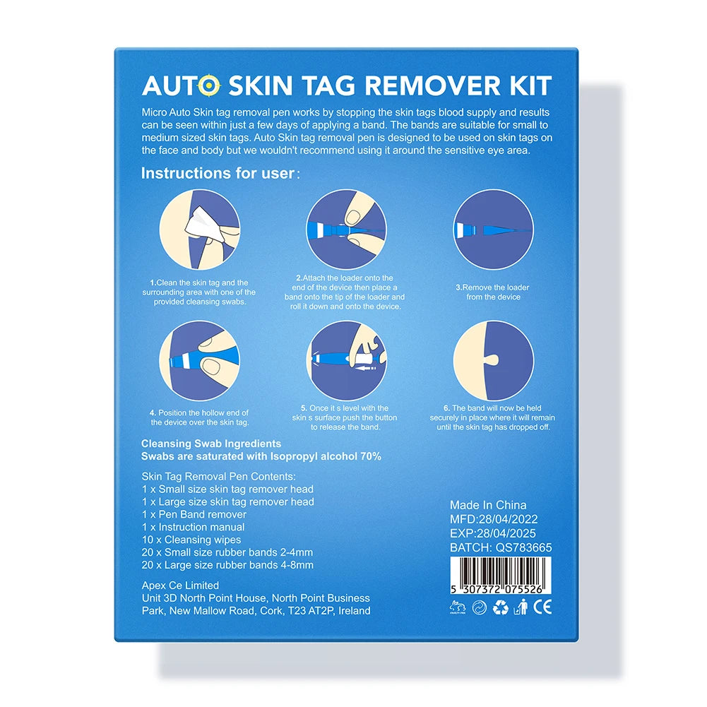 2 IN 1 Auto Micro Skin Tag Remover Device Standard And Micro Skin Tag Removal Kit Adult Mole Wart Remover Face Care Beauty Tools