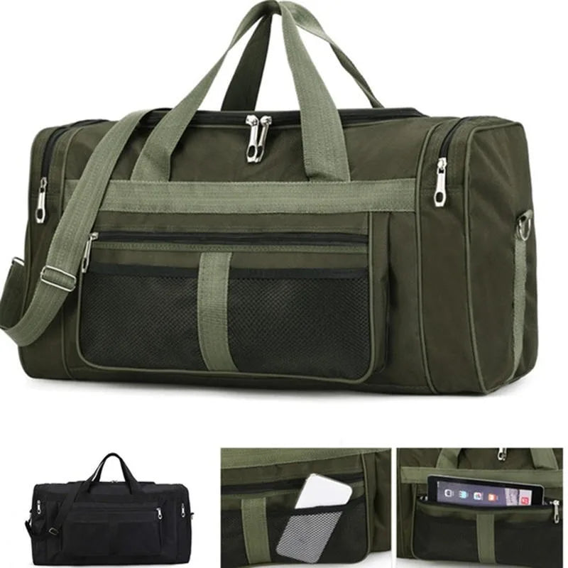Travel Bag Large Capacity Handbag Portable Outdoor Carry Luggage Convenient Practical Male's Weekend Duffle Bags Random Letters