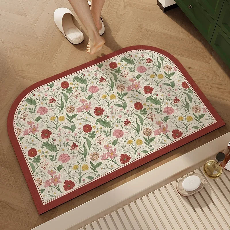 Bathroom Mat Toilet Entrance Doormat Bath Rug Non-slip Carpet  Absorbent Foot Mats for Floor Anti-slip Area Rugs Home Decor