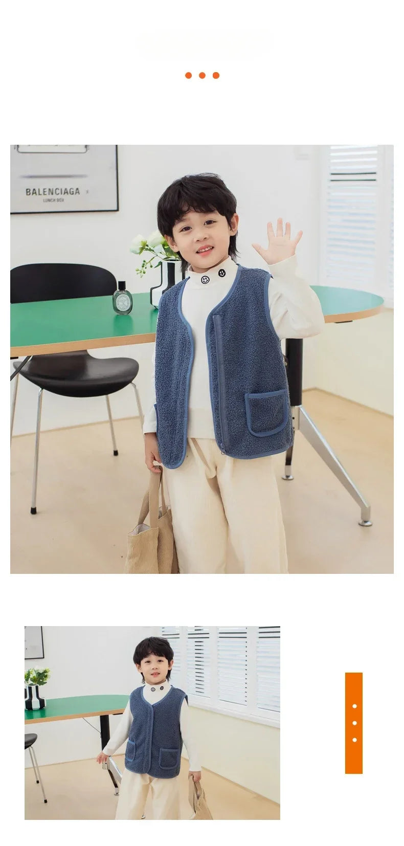 toddler girl winter clothes Autumn and Winter Children's New Lamb Velvet Vest Warm Vest for Infants and Girls toddler