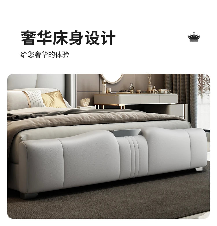 European Sleeping Bed Princess Platform Double Luxury Massage Bed Design Full Storage Sofa Letto Matrimoniale Trendy Furniture