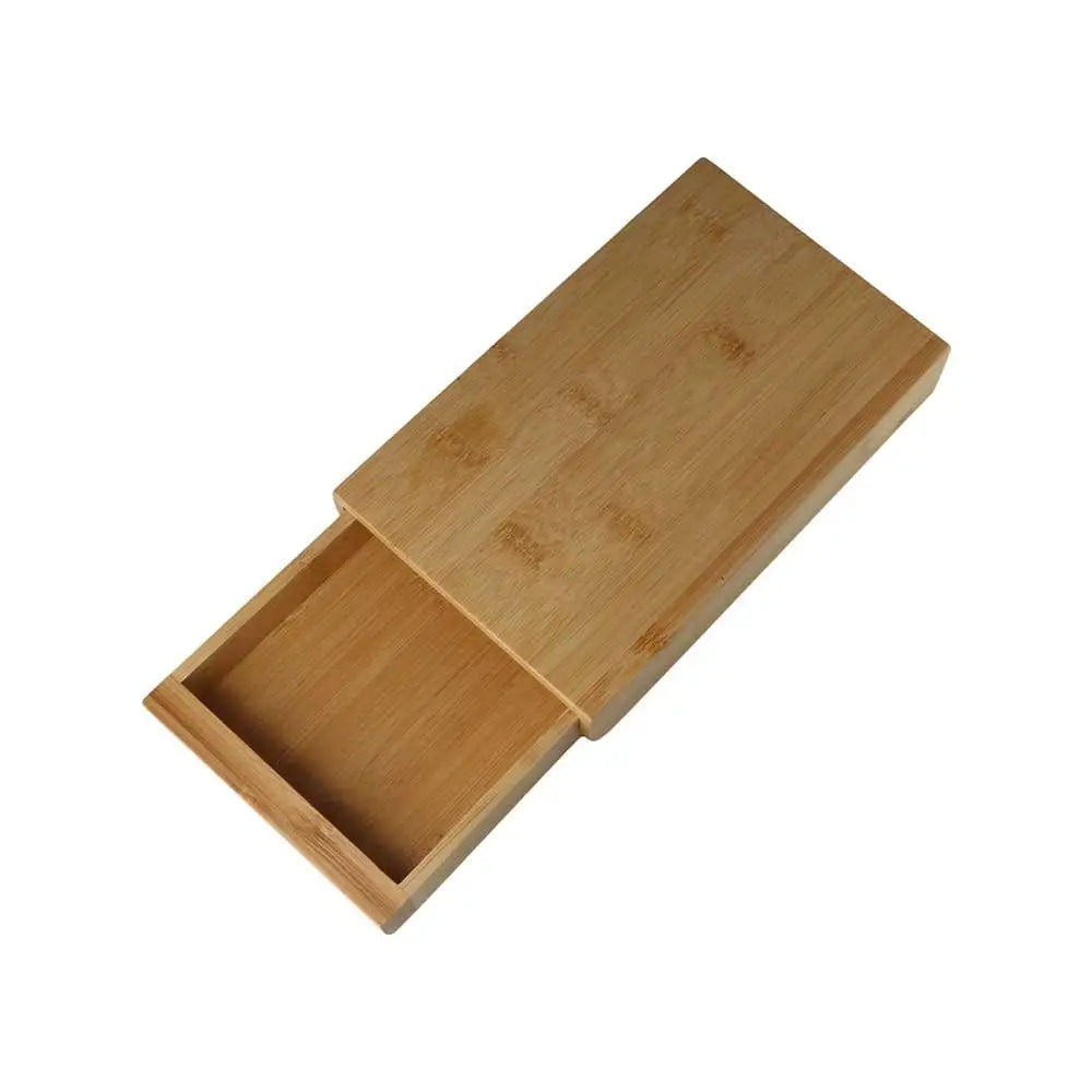 Invisible Storage Box Decoration Bamboo/Walnut Adhesive Hidden Drawer Home Storage Stationery Container Wooden Storage Drawer