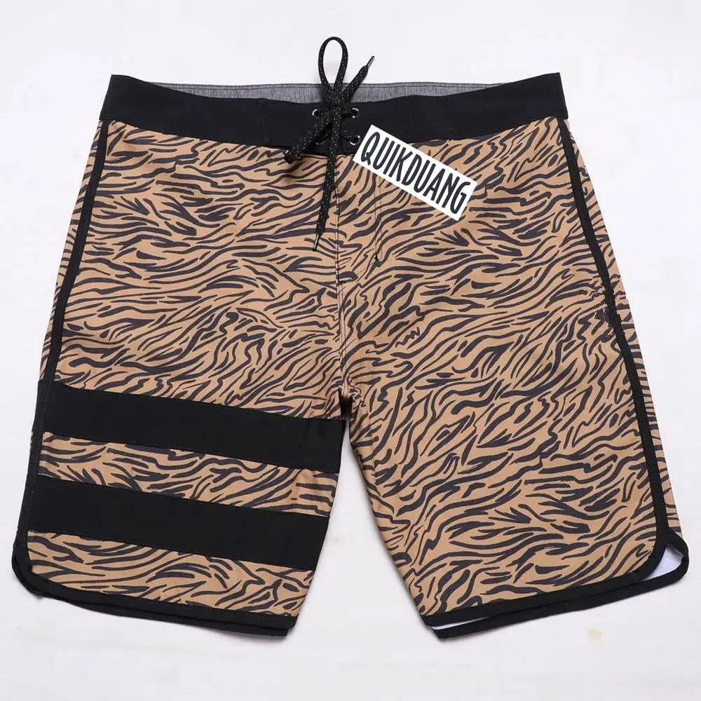 New Fashion Men's Waterproof Stretch Surf Pants Quick-Dry Bermuda Boardshorts Casual Spandex Swimming Trunks Beach Shorts T04