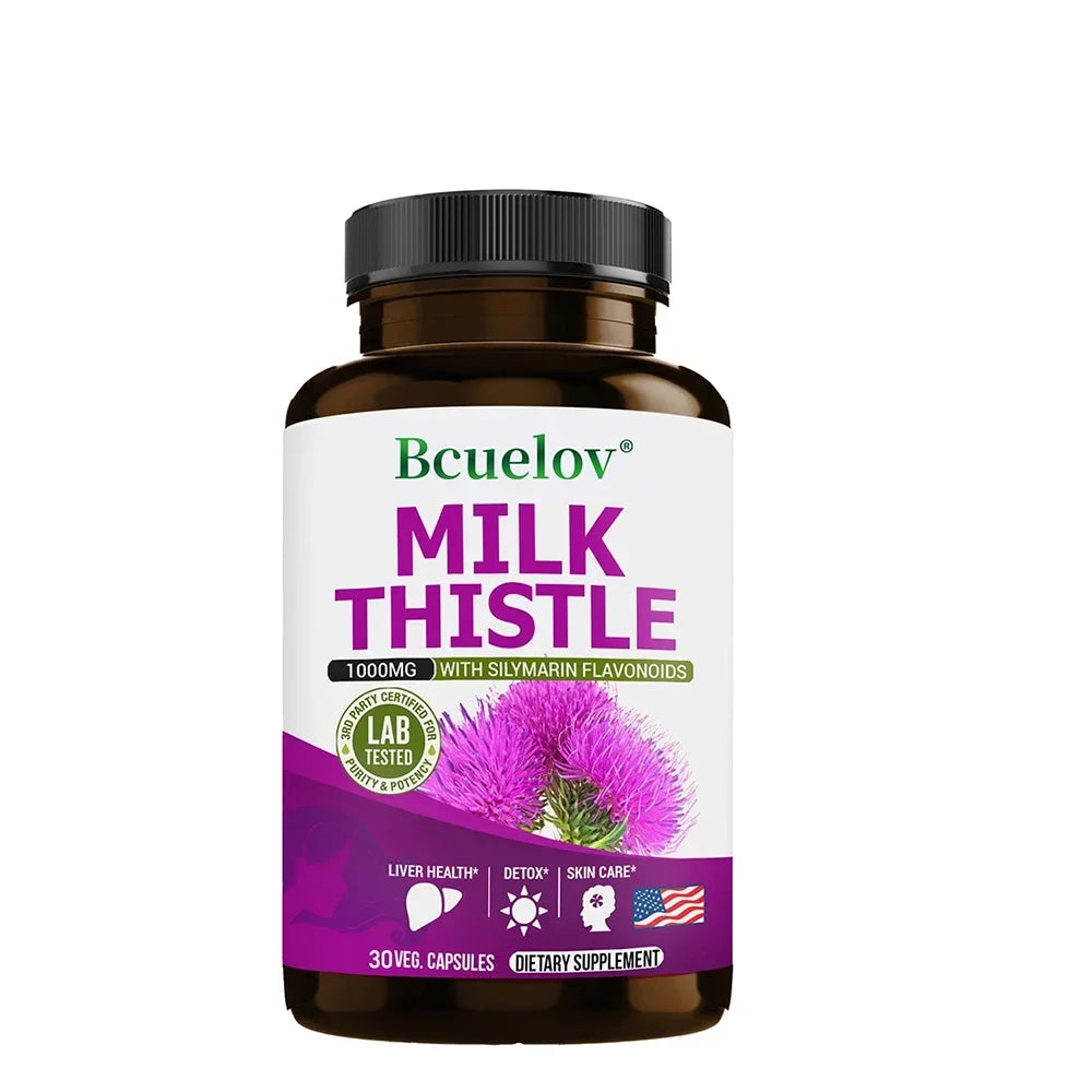 Liver Detox & Cleanse - Supports Healthy Liver Detoxification, Antioxidants, Improves Indigestion, for Men and Women