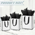 5/10/15 gift bags with handles, gold foil welcome gift bags, birthday, Christmas, wedding baby and bridesmaid gift bags