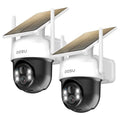 Renewed AOSU 2/4/6/8pcs 3MP Solar Camera 5000mAh Battery Two-way Audio Security Camera Wireless Solar Panel PTZ CCTV Camera
