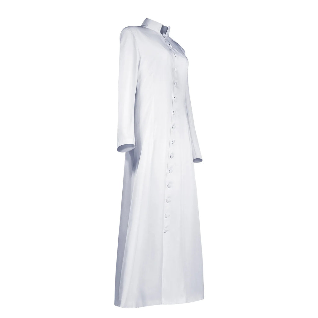 Medieval Priest Costume Long Clergy Robes Clergy Costume Pastor Minister Coat for Halloween Cosplay