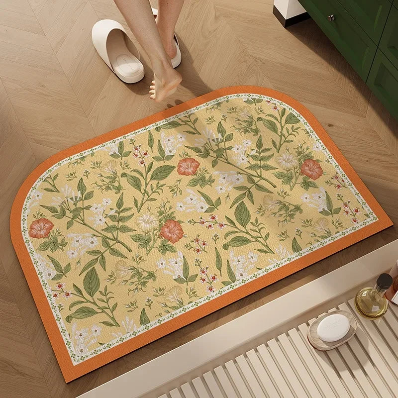 Bathroom Mat Toilet Entrance Doormat Bath Rug Non-slip Carpet  Absorbent Foot Mats for Floor Anti-slip Area Rugs Home Decor