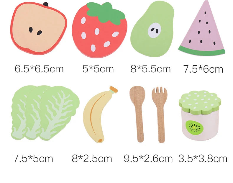 Wooden Pretend Play Food Kitchen Toys Classic Cutting Cooking Set Kids HousePlay Educational Imitation Game Toys for Girls Boys