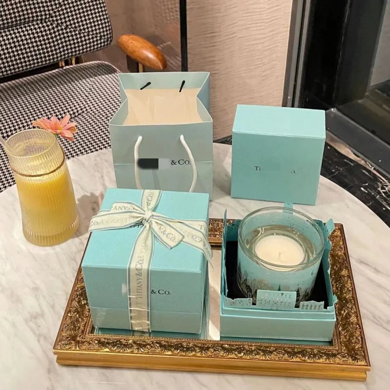 Luxury Fashion Brand Aromatherapy Candles Smokeless Scented Candle Bright Night Fragrance Gift Box Romantic Room Decor Gifts