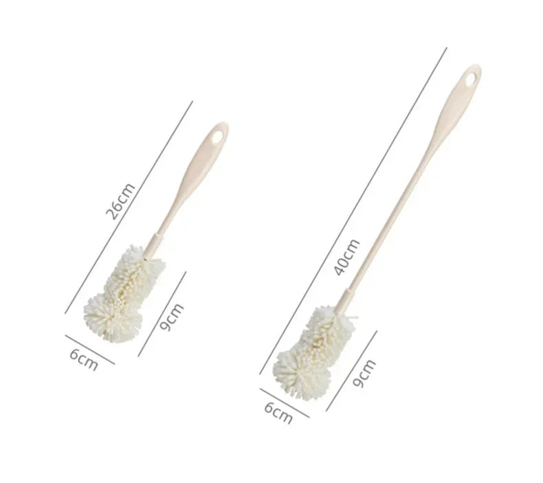 Sponge Brush Cup Scrubber Glass Cleaner Kitchen Cleaning Tool Long Handle Drink Wineglass Bottle Household Cleaning Brush