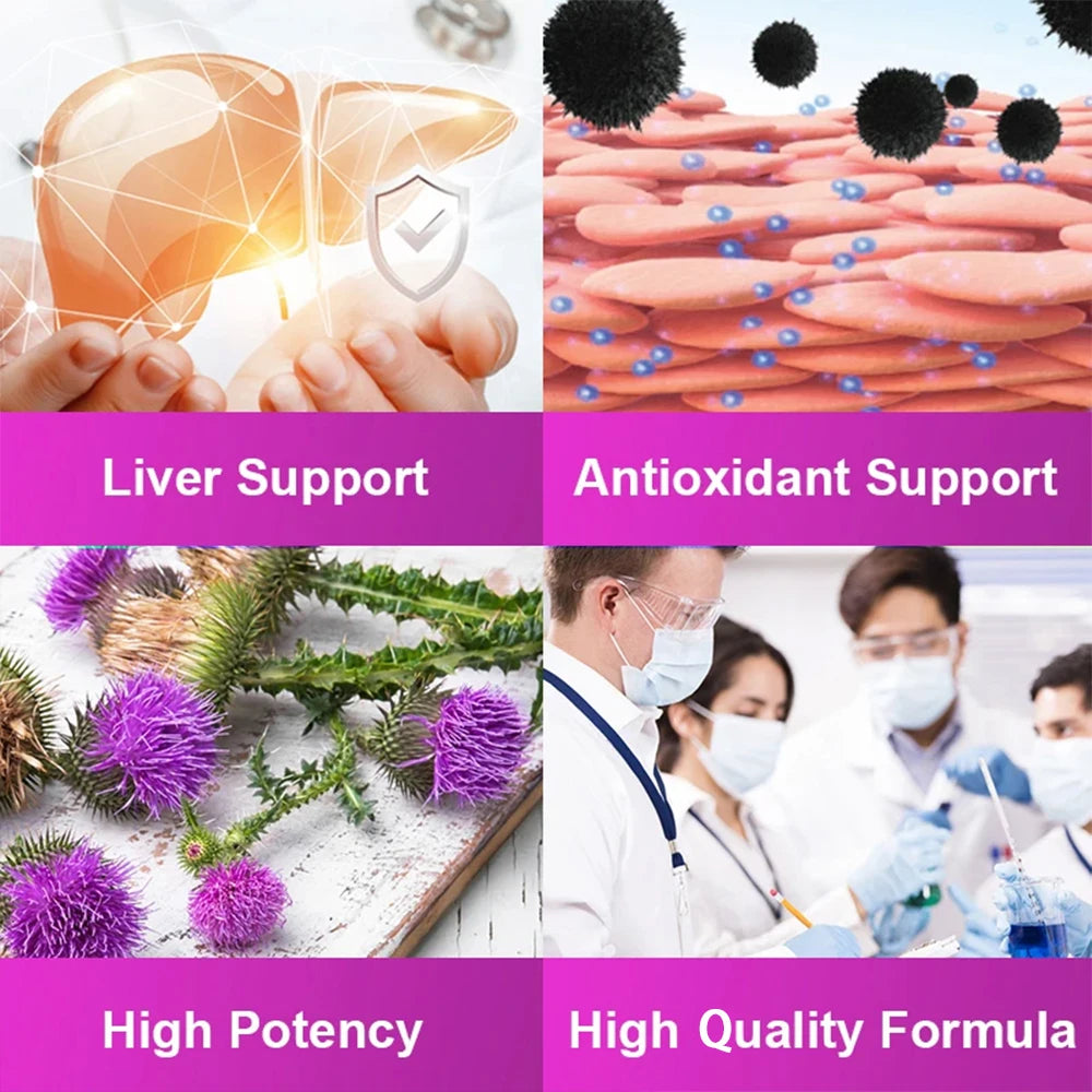 Liver Detox & Cleanse - Supports Healthy Liver Detoxification, Antioxidants, Improves Indigestion, for Men and Women