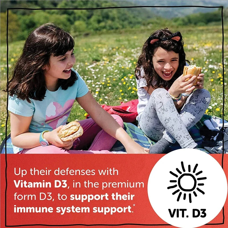 Children's Multivitamin Gummies - Boosts Immunity and Supports Brain Health - with Vitamin C, Omega-3 Fish Oil