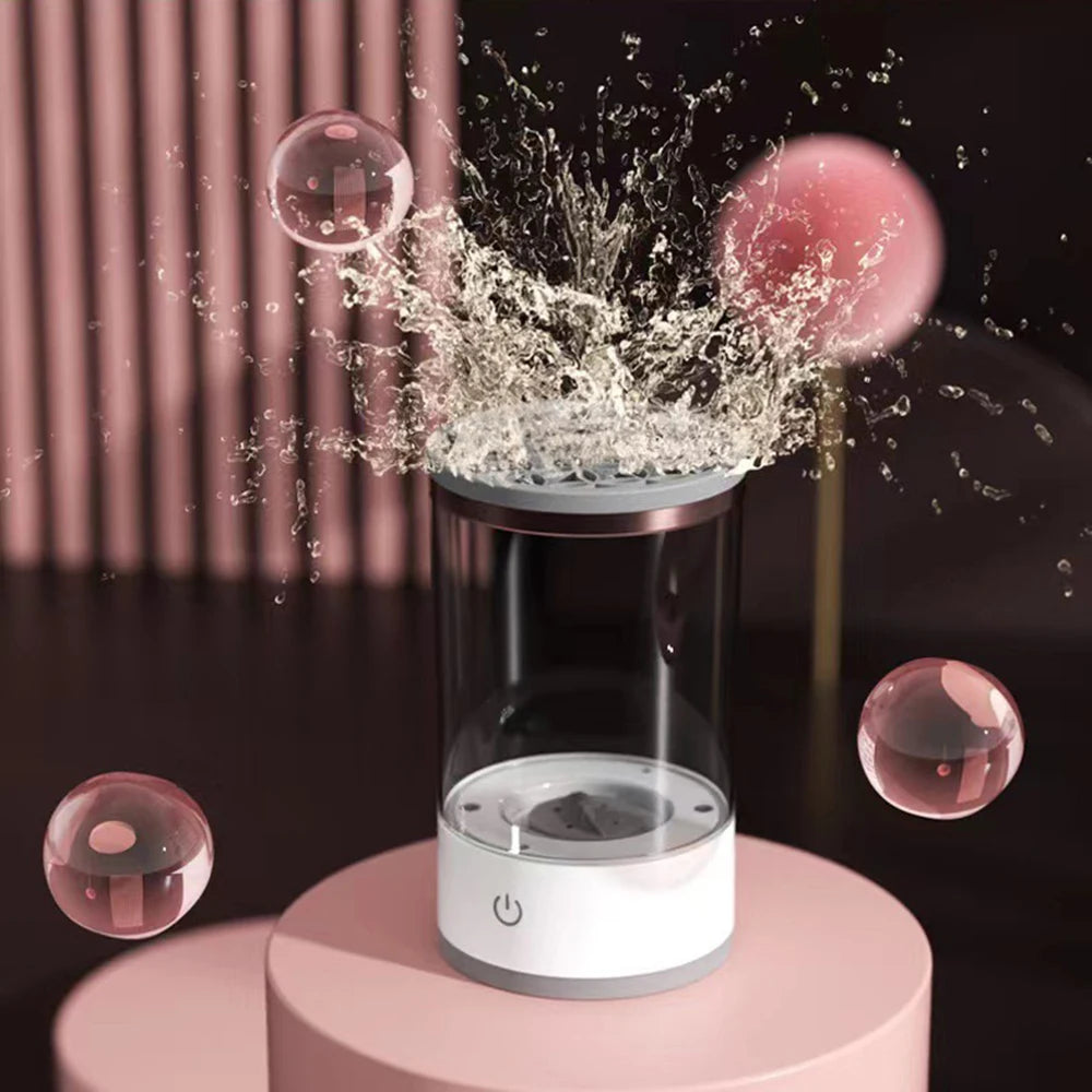 Makeup Brush Cleaner Is An Automatic Rotating Brush Cleaner For Deep Cleaning One Click Operation Is Suitable For All Makeup