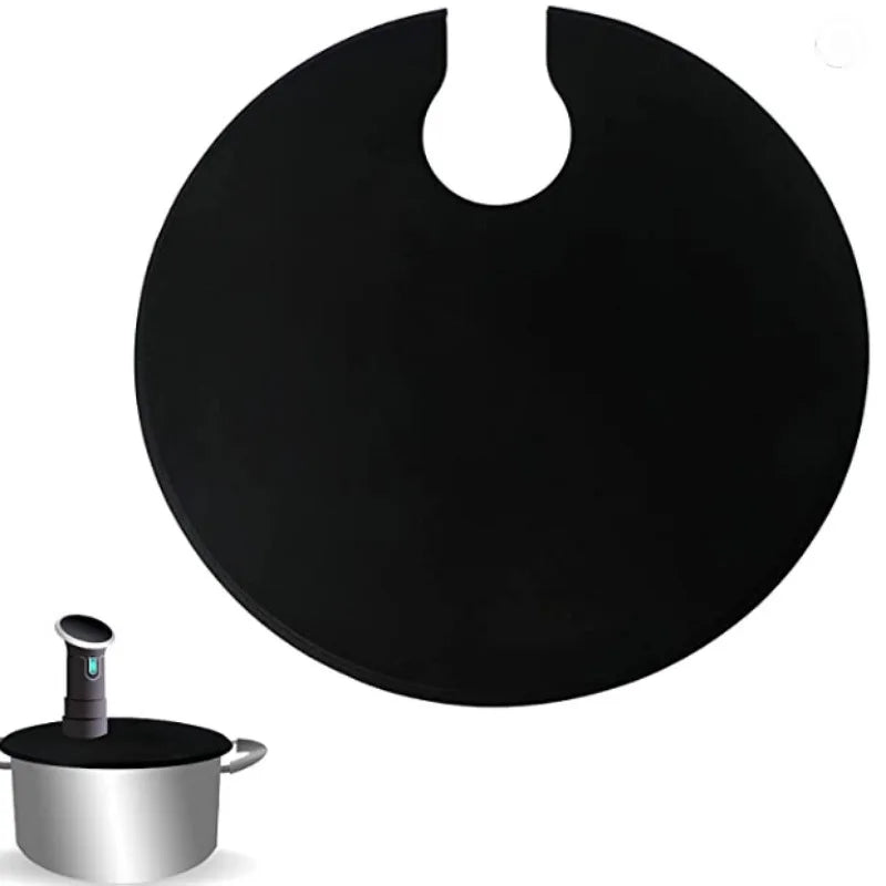 Sous Vide Round Silicone Cooker Lid Precision Cooking Culinary Sous Vide Vacuum Low Temperature Cooker Lid Kitchen Gadgets
