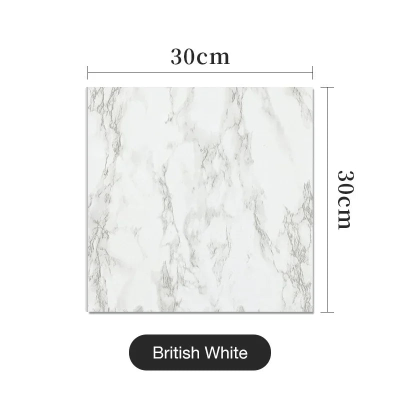 30*30cm Imitation Tile 3D Wall Sticker Self-adhesive Wall Decoration Bathroom Waterproof Moisture-proof Marble Kitchen Wallpaper