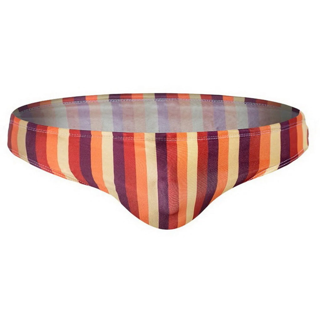 Men's Swim Trunks Sexy Striped swimming trunks Sexy Beach mens bikini underwear Hot Spring Pool Swim Trunks Male swimming briefs