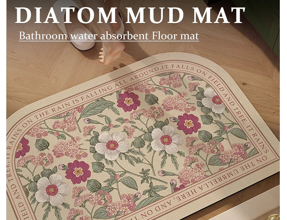 Bathroom Mat Toilet Entrance Doormat Bath Rug Non-slip Carpet  Absorbent Foot Mats for Floor Anti-slip Area Rugs Home Decor