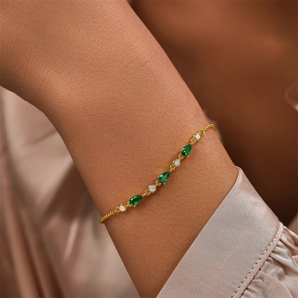 CANNER Little Daisy Flower Bracelet S925 Sterling Silver Small Fresh Sweet Versatile Fashion Bracelet Lady Holiday Jewelry Gifts