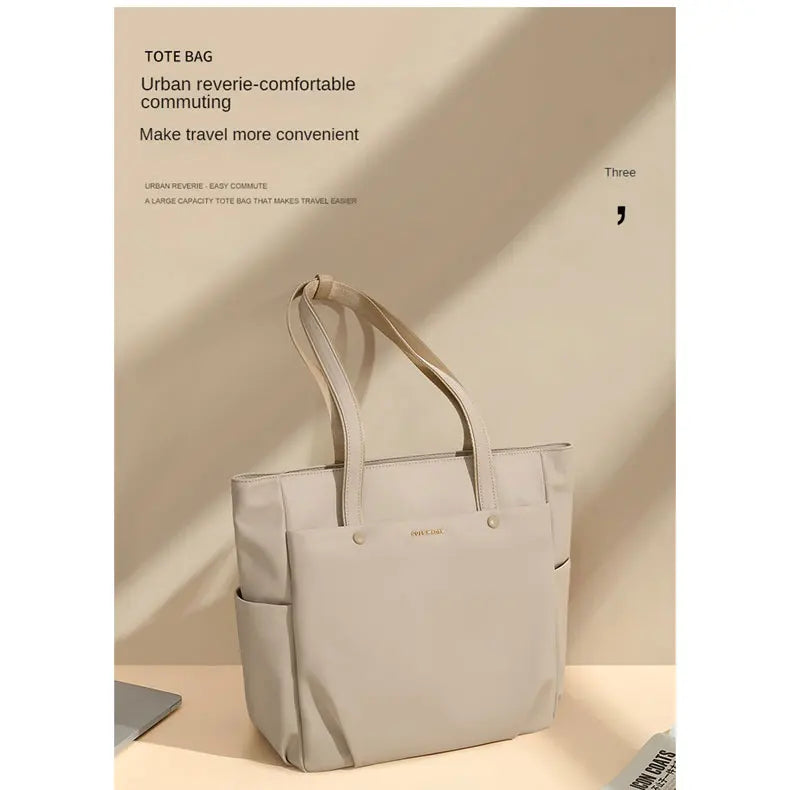 GOLF Women's Shoulder Bag Urban Commuter Large Capacity Computer Tote Bag Lightweight Travel Simple Design for College Students