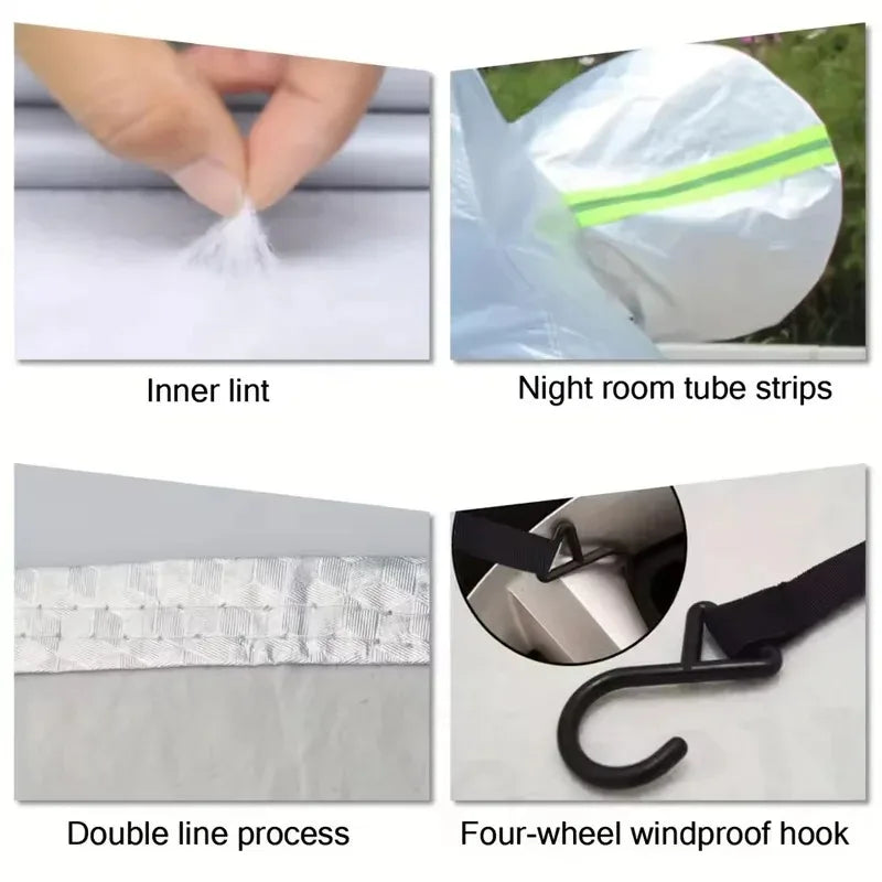 Car Cover Outdoor Protection Waterproof Four Seasons Windshield Protection Hail Protector Snow Cover Sunshade Frost Cover Parts