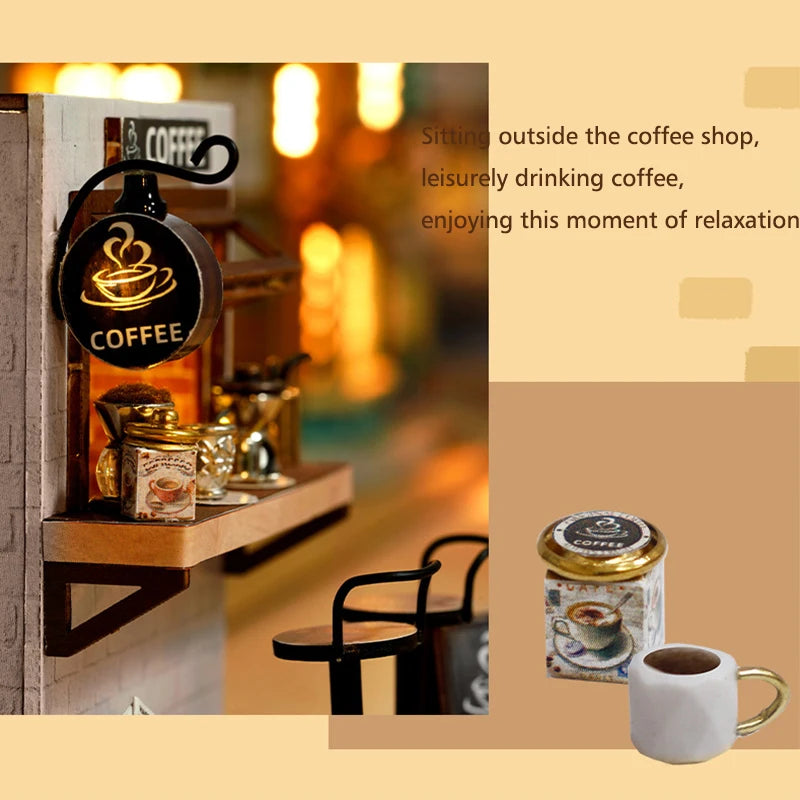 Mini Miniature Dollhouse DIY Small House Kit Making Room Toys Home Bedroom Decorations With Furniture Wooden Craft Doll houses