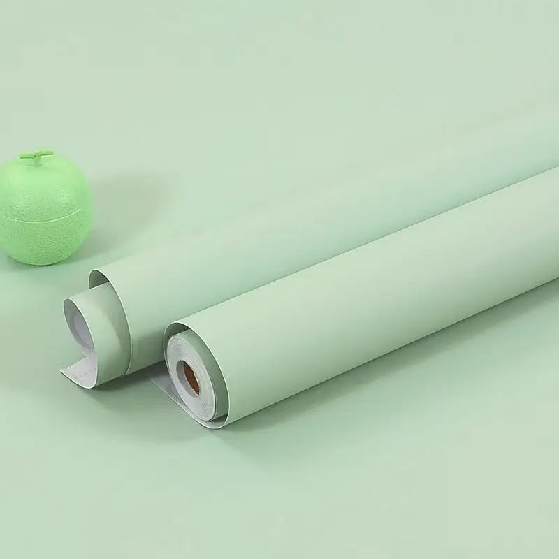 DIY Contact Paper Kitchen Stickers Solid Color PVC Self-adhesive  Home Decorative Marble Wallpaper Living room Study Furnitures