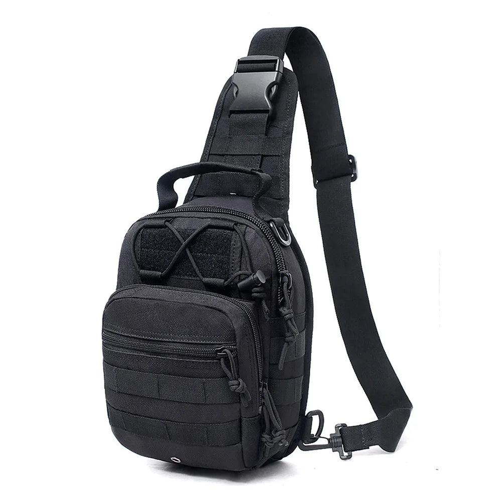Men Cross body Sling Backpack Shoulder Chest Bag Travel Outdoor Sports Climb Tactical Military Nylon Male Side Messenger Bag