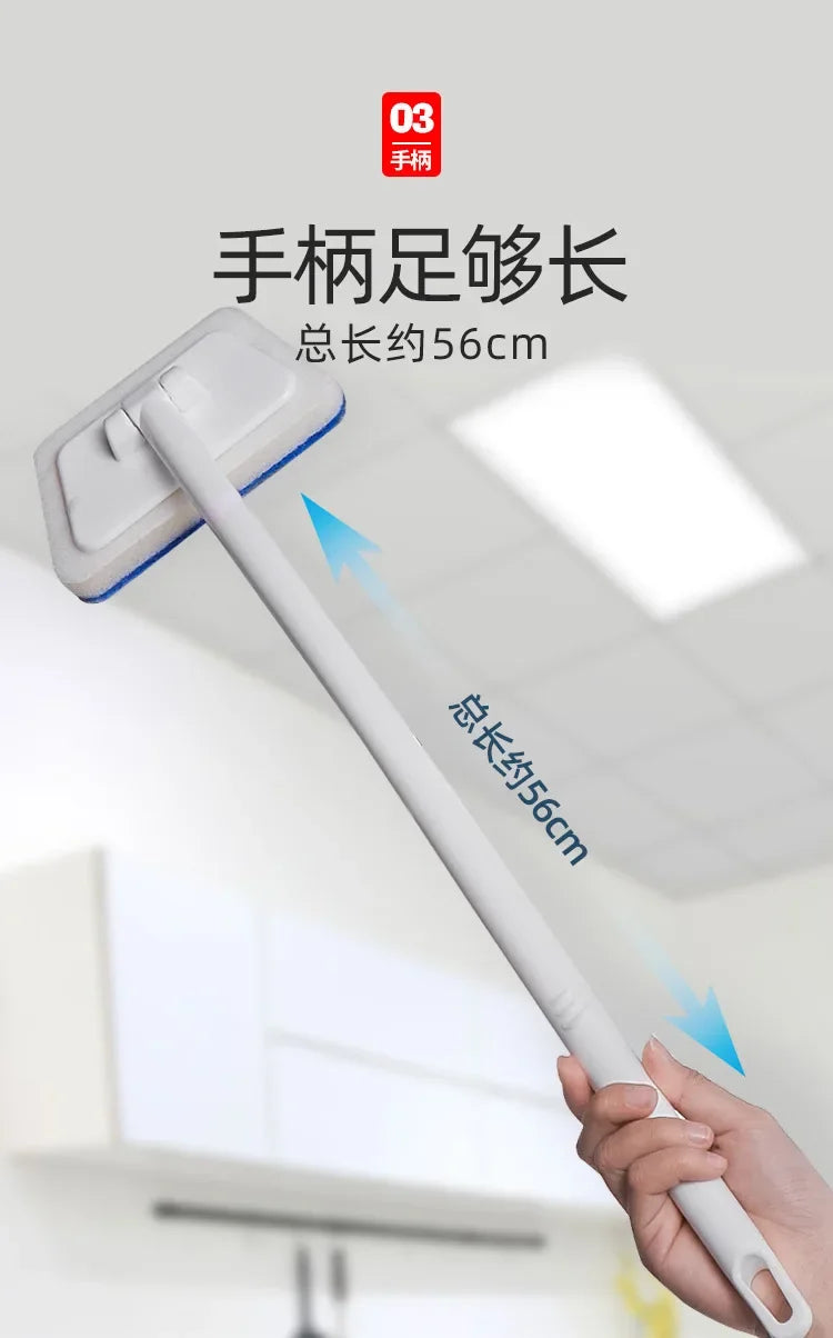 Cleaning Brushes  Bathroom Accessories Wall Cleaning Sponge Hanging Long Handle Removable Floor Bathtub Home Household