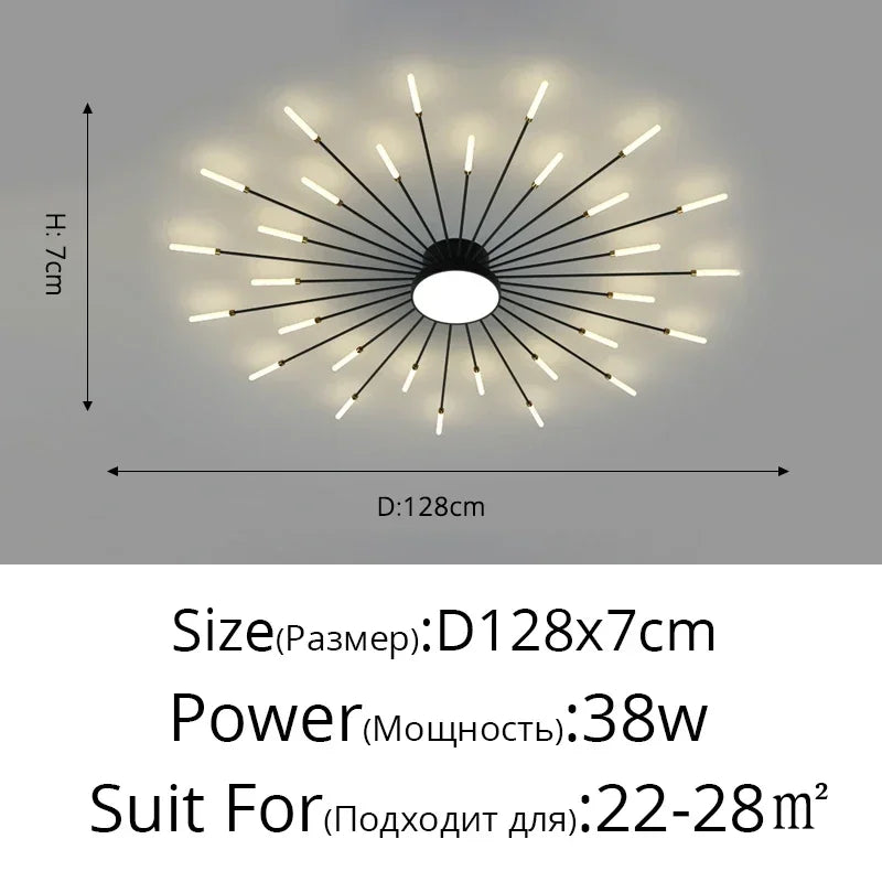 Modern LED Ceiling Lamp Luxury Household Living Dining Room Chandelier Home Decor Bedroom Pendant Light Kitchen Lustres Fixtures