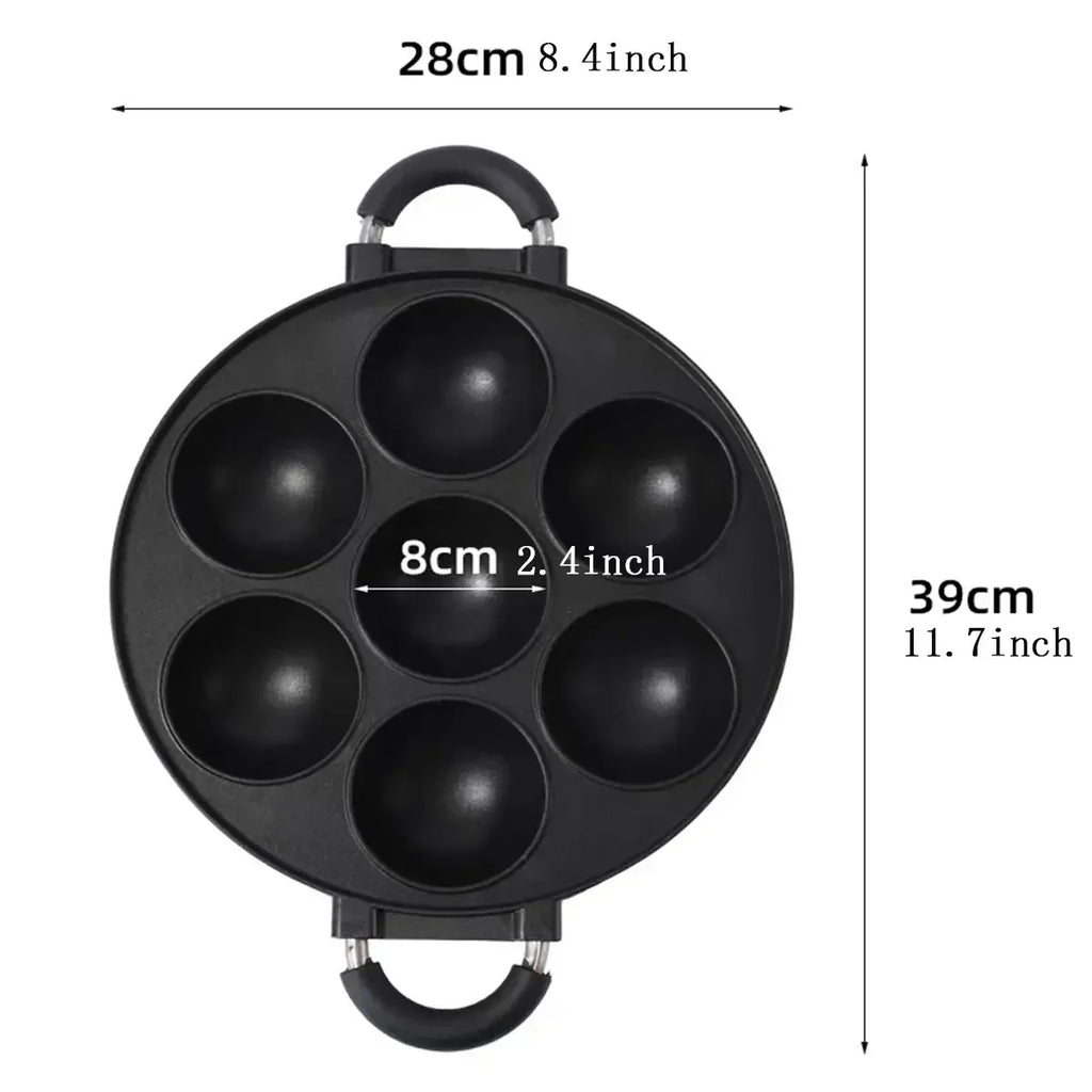 Cooking Cake Pan Cast Iron Omelette Pan Non-Stick Cooking Pot Breakfast Egg Cooker Cake Mold Kitchen Cookware Kitchenware