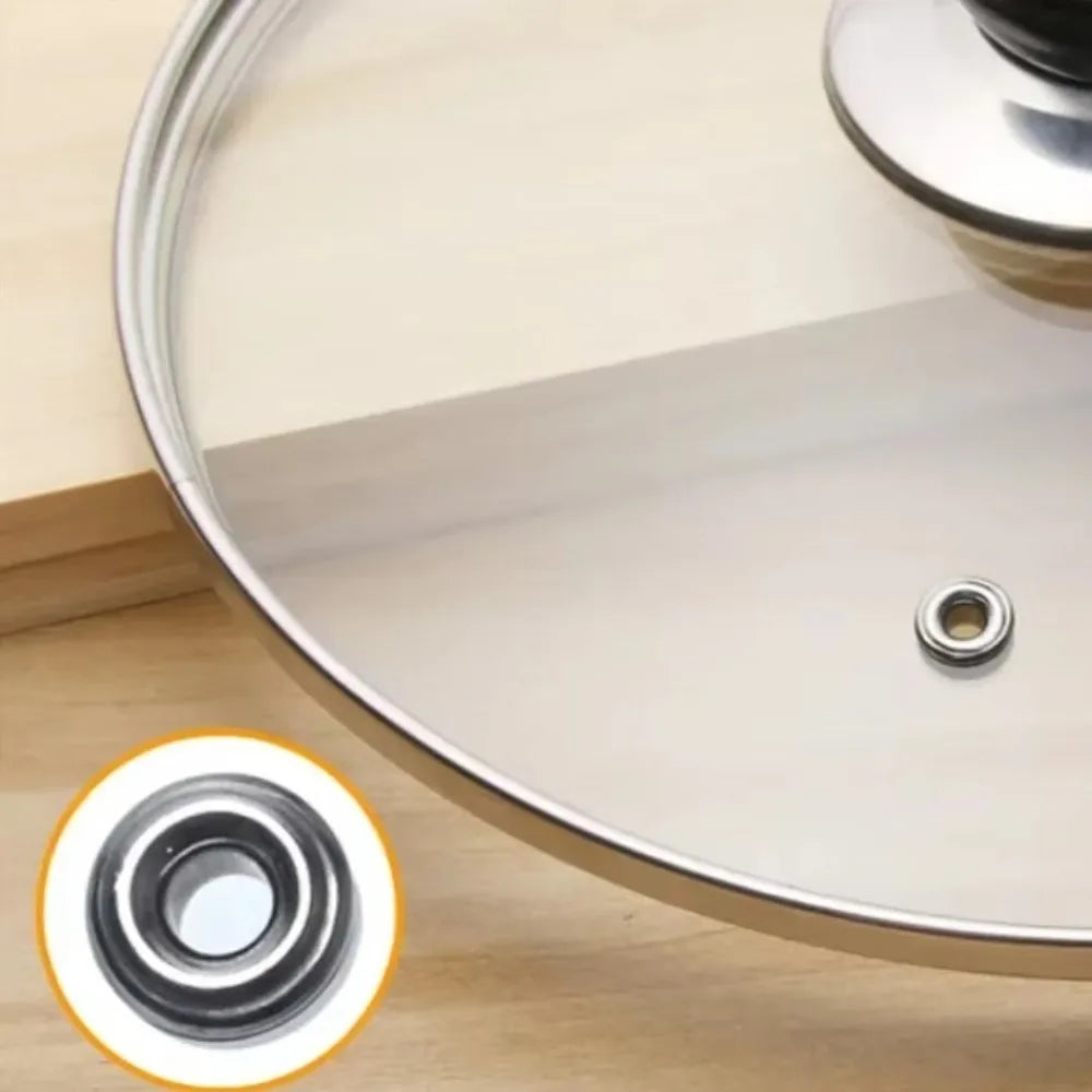 Durable Universal Pot Cover Tempered Glass Visible Pot Lid Anti-scalding Round Cookware Parts Kitchen Accessories