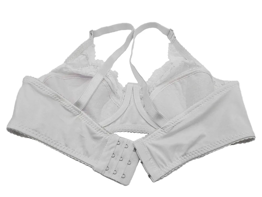 Bra 32-46 Women Lace bralette Sleepwear Brassiere Thin Cup B C D E F soutien gorge Black White Soft bandeau BIG BUST SEXU bh C27