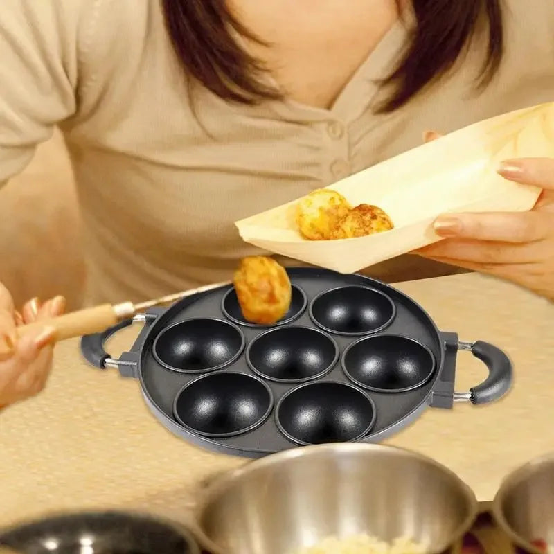 Cooking Cake Pan Cast Iron Omelette Pan Non-Stick Cooking Pot Breakfast Egg Cooker Cake Mold Kitchen Cookware Kitchenware