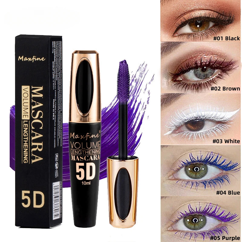 5D Mascara Makeup Waterproof Sweatproof Non-smudgy Non-smudge Natural Lengthening Lasting Cosmetics Makeup Cosmetic