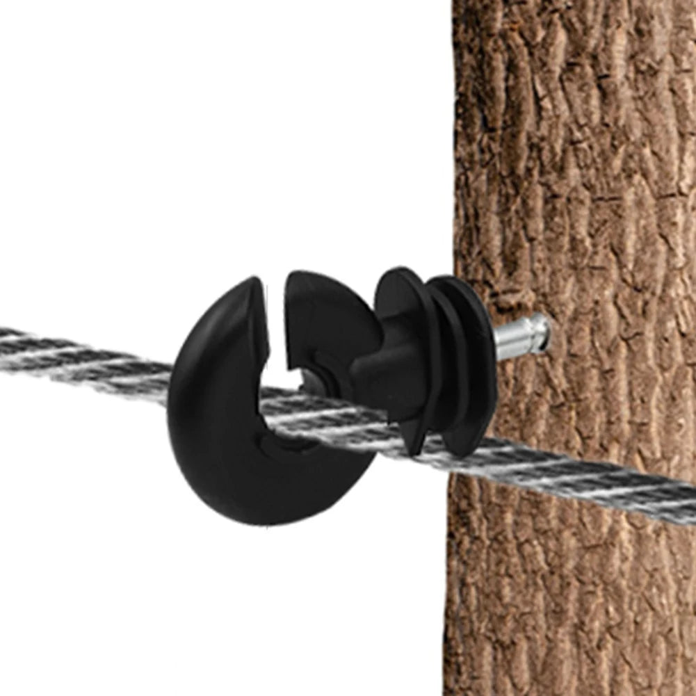 Garden Fencing Trellis 30PCS Premium Electric Fence Insulators For Strong And Safe Wire Connections Carbon Steel Black Insulator