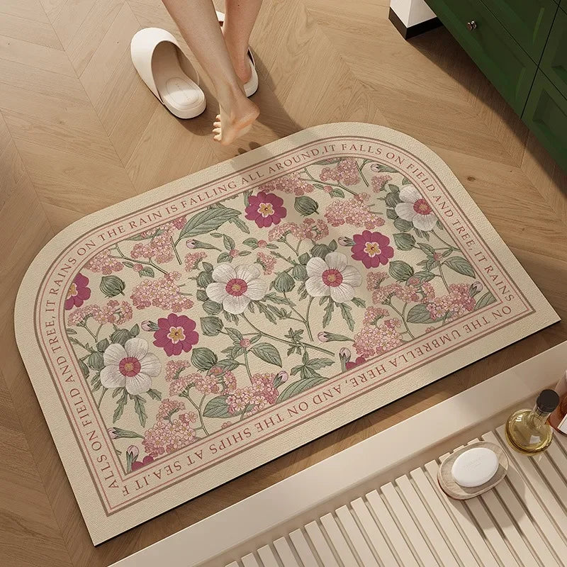 Bathroom Mat Toilet Entrance Doormat Bath Rug Non-slip Carpet  Absorbent Foot Mats for Floor Anti-slip Area Rugs Home Decor